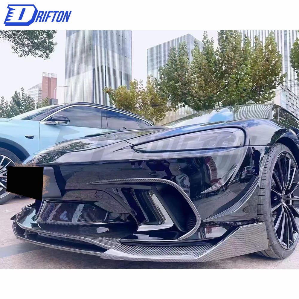 Dry Carbon Fiber Front Bumper Canards For Mclaren GT