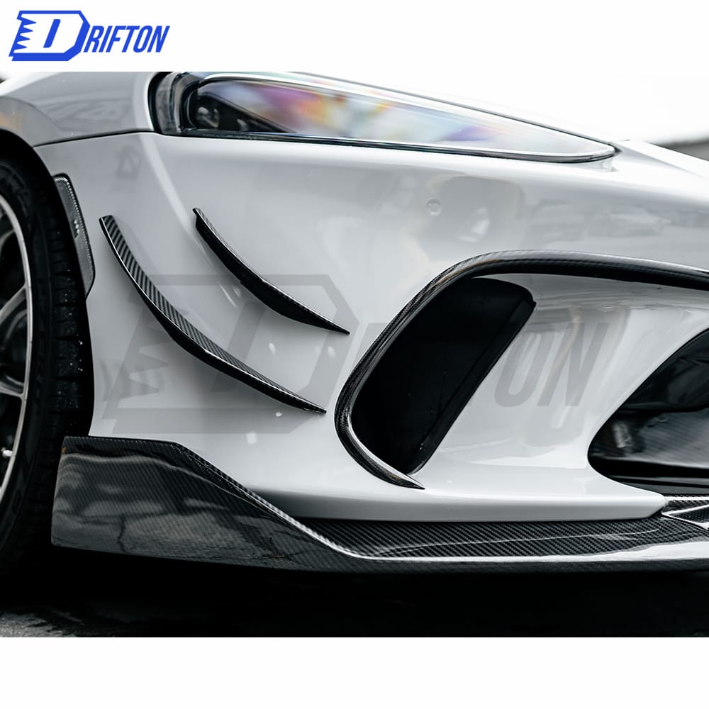Dry Carbon Fiber Front Bumper Canards For Mclaren GT