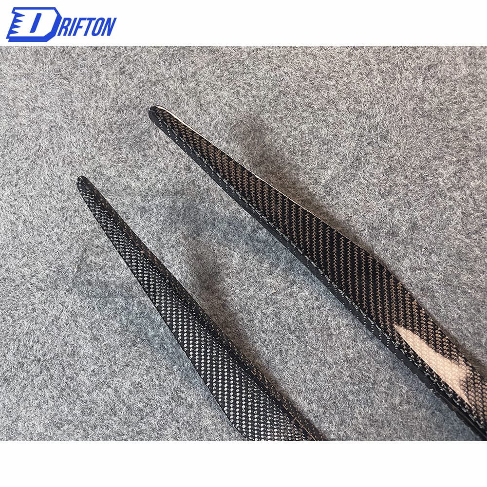GT4 Style Carbon Fiber Front Bumper Canards For Mclaren 540C 570S 570GT 2015-2020