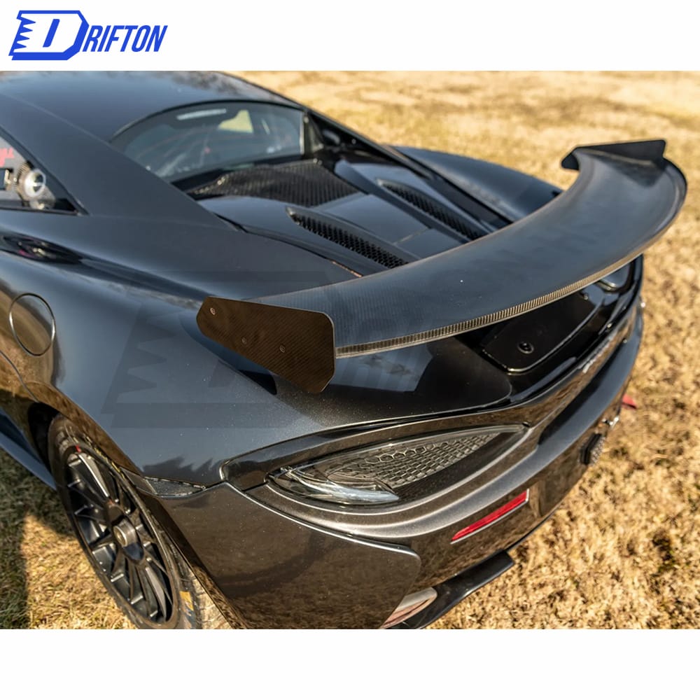 GT4 Style Dry Carbon Fiber Rear Spoiler GT Wing For Mclaren 570S 570GT 2015-2020