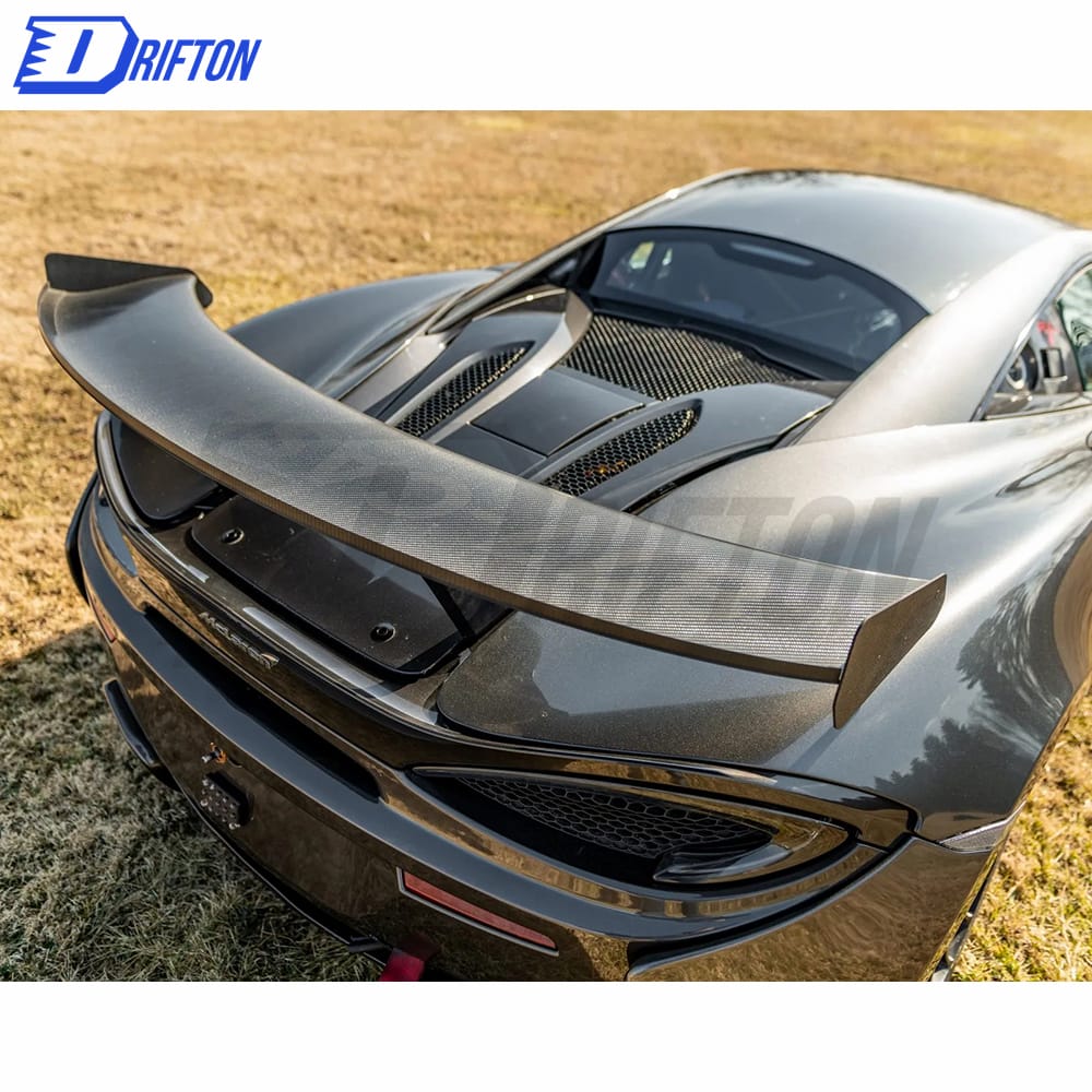 GT4 Style Dry Carbon Fiber Rear Spoiler GT Wing For Mclaren 570S 570GT 2015-2020