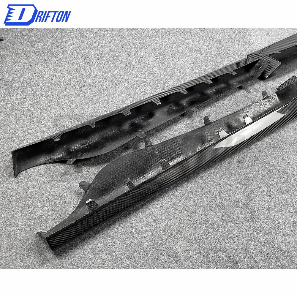 GT4 Style Dry Carbon Fiber Side Skirt For Mclaren 570S 570GT 2015-2020