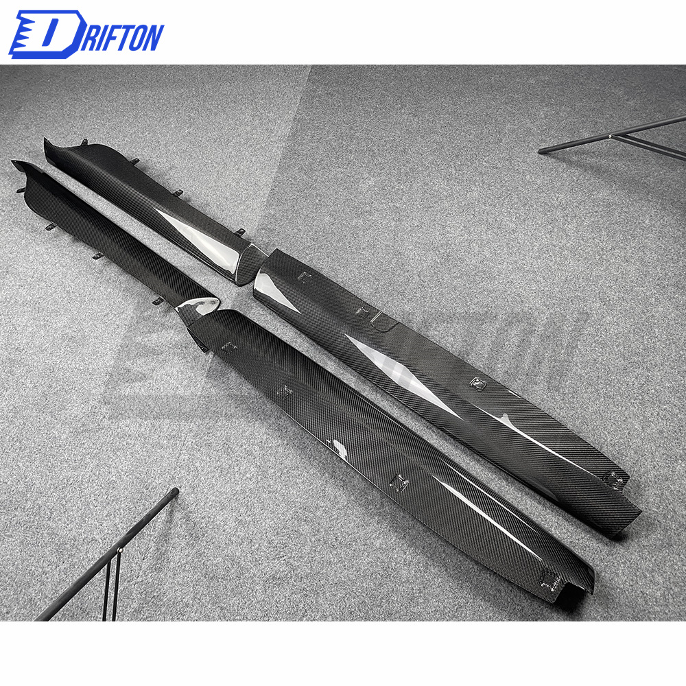 GT4 Style Dry Carbon Fiber Side Skirt For Mclaren 570S 570GT 2015-2020
