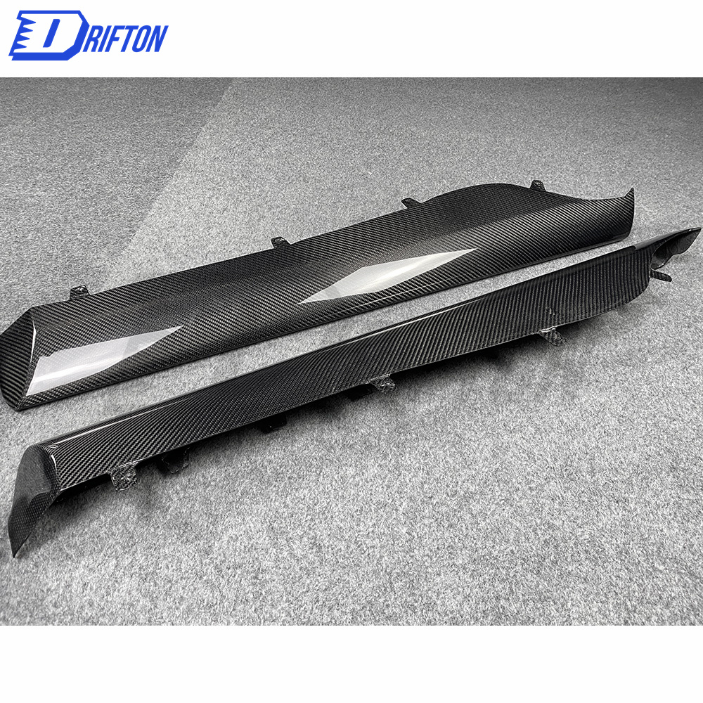 GT4 Style Dry Carbon Fiber Side Skirt For Mclaren 570S 570GT 2015-2020