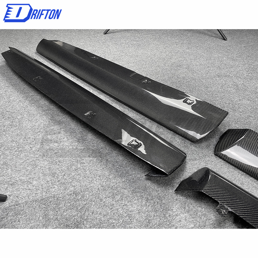 GT4 Style Dry Carbon Fiber Side Skirt For Mclaren 570S 570GT 2015-2020