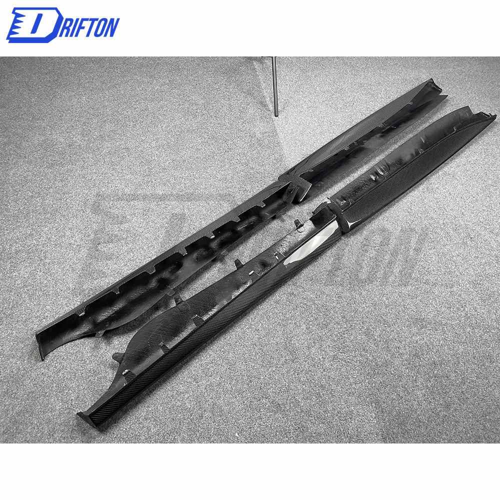 GT4 Style Dry Carbon Fiber Side Skirt For Mclaren 570S 570GT 2015-2020