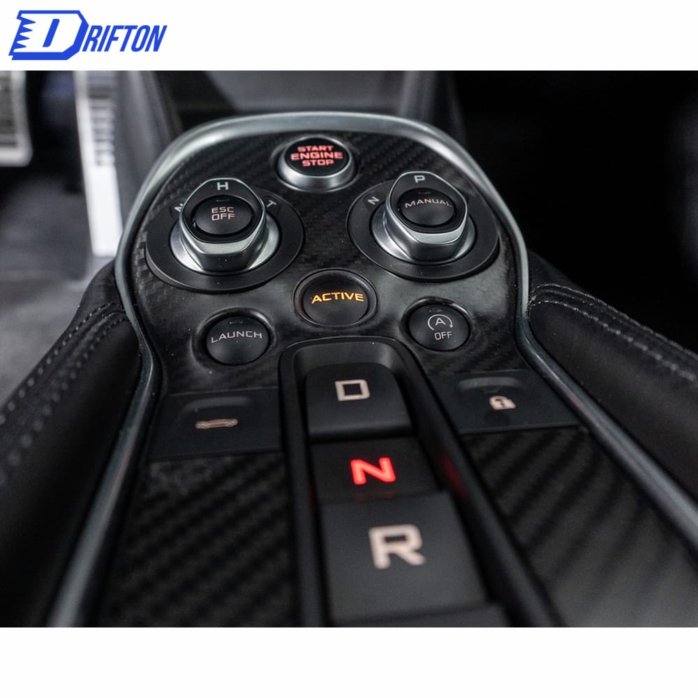 OEM Style Dry Carbon Fiber Interiors Gearshift Panel For McLaren 570S 600LT 2015-2020