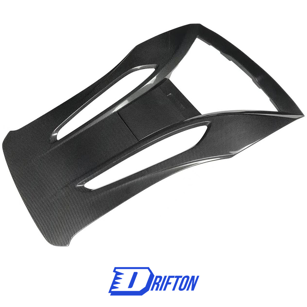 OEM Style Dry Carbon Fiber Rear Engine Hood Cover For Mclaren 570S 2015-2020