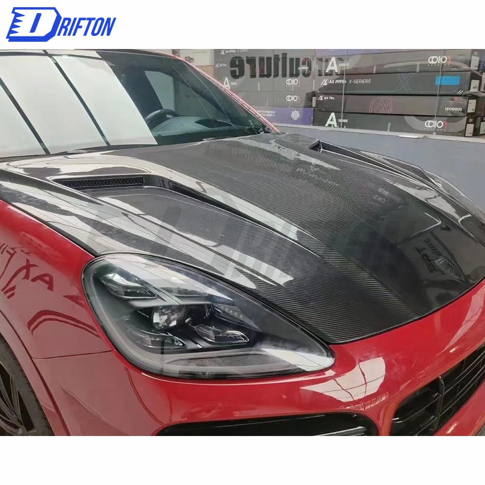 Techart Style Carbon Fiber Hood For Porsche Cayenne 9Y0 2018-2019