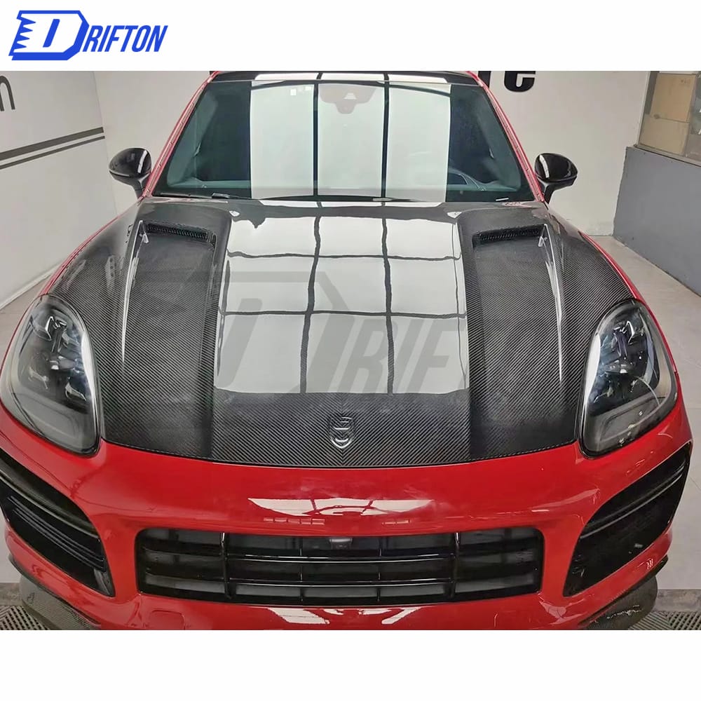 Techart Style Carbon Fiber Hood For Porsche Cayenne 9Y0 2018-2019