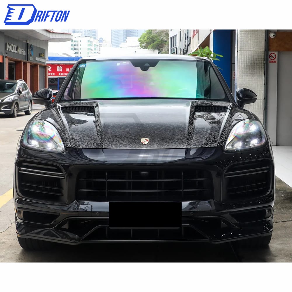 Techart Style Carbon Fiber Hood For Porsche Cayenne 9Y0 2018-2019