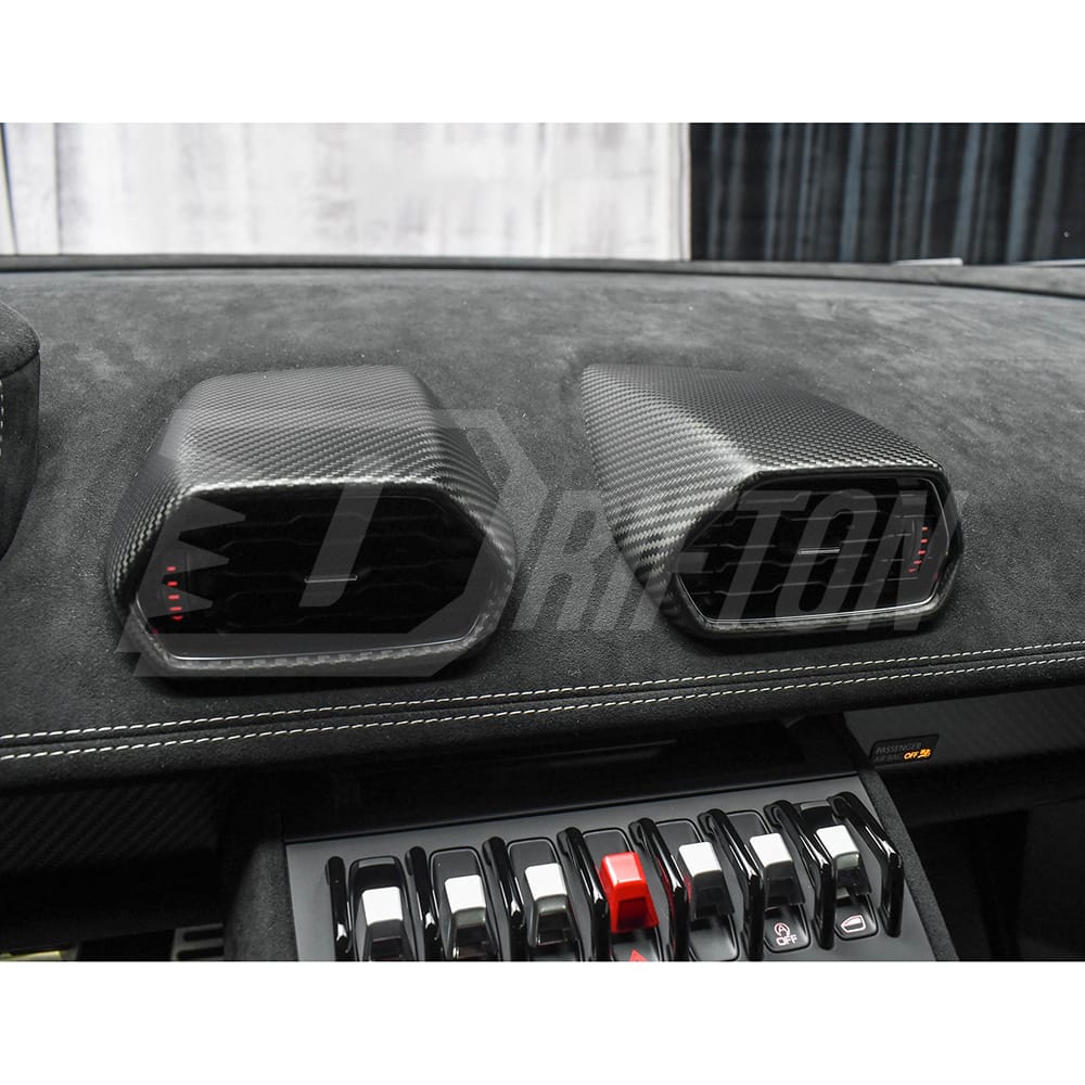 Dry Carbon Fiber AC Cover For Lamborghini Huracan LP610 LHD 2014-2018