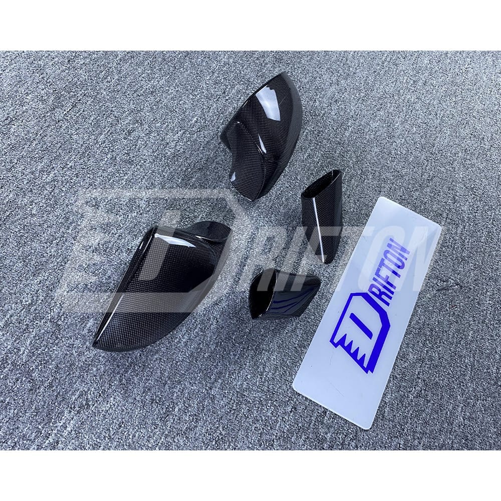 Dry Carbon Fiber Mirror Caps For Ferrari 488 GTB 2015-2018