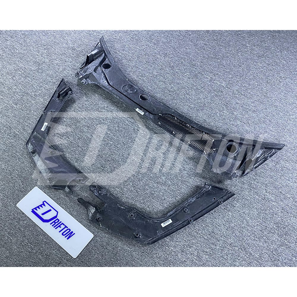 Dry Forged Carbon Fiber Front Trunk Boot Lid Cover Kit For Lamborghini Huracan LP610-4