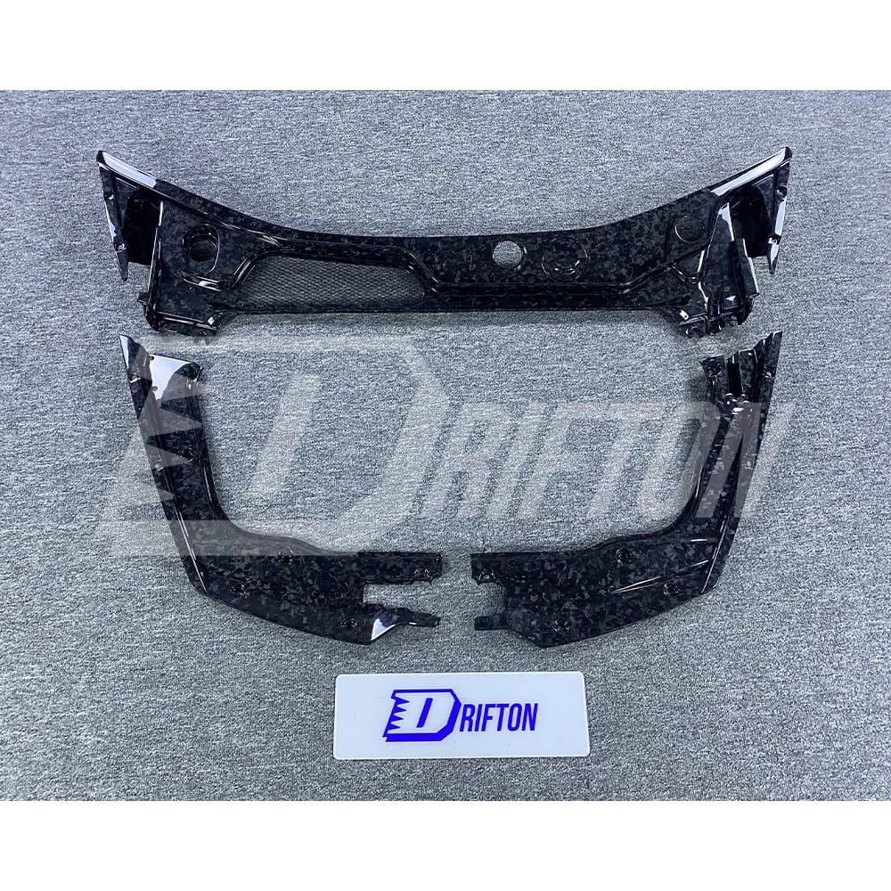 Dry Forged Carbon Fiber Front Trunk Boot Lid Cover Kit For Lamborghini Huracan LP610-4
