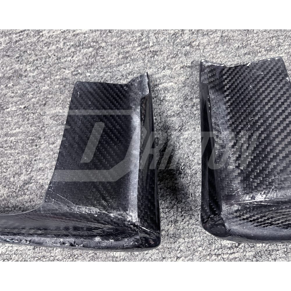 OEM Style Dry Carbon Fiber Front Bumper Vent Cover Trim For Porsche 911 992 Carrera 2019-2023