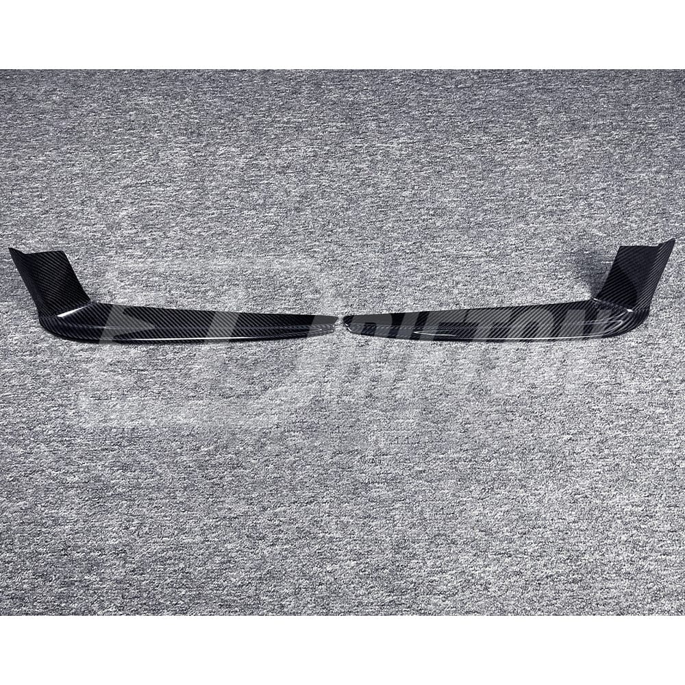OEM Style Dry Carbon Fiber Front Bumper Vent Cover Trim For Porsche 911 992 Carrera 2019-2023