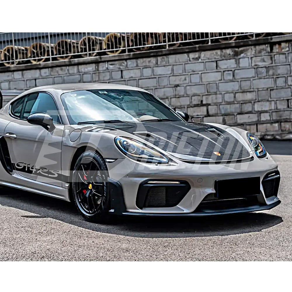 RS Style Carbon Fiber Hood For Porsche 718 Cayman Boxster 2016-2020
