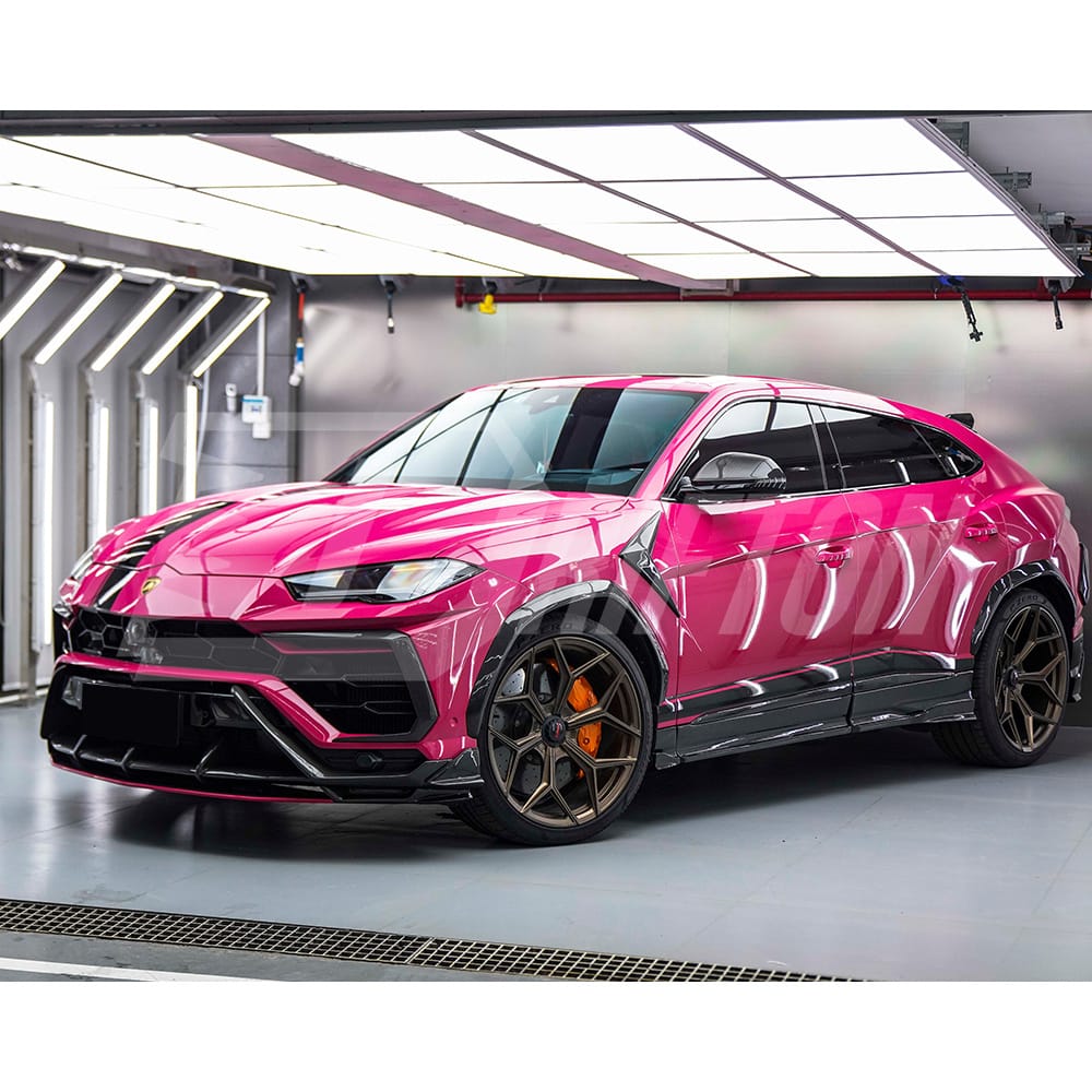 TC Style Dry Carbon Fiber Front Bumper Vent Canard For Lamborghini URUS