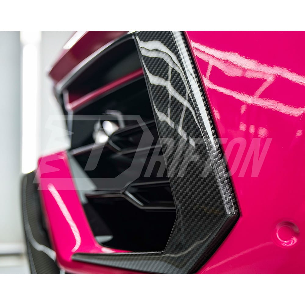 TC Style Dry Carbon Fiber Front Bumper Vent Canard For Lamborghini URUS