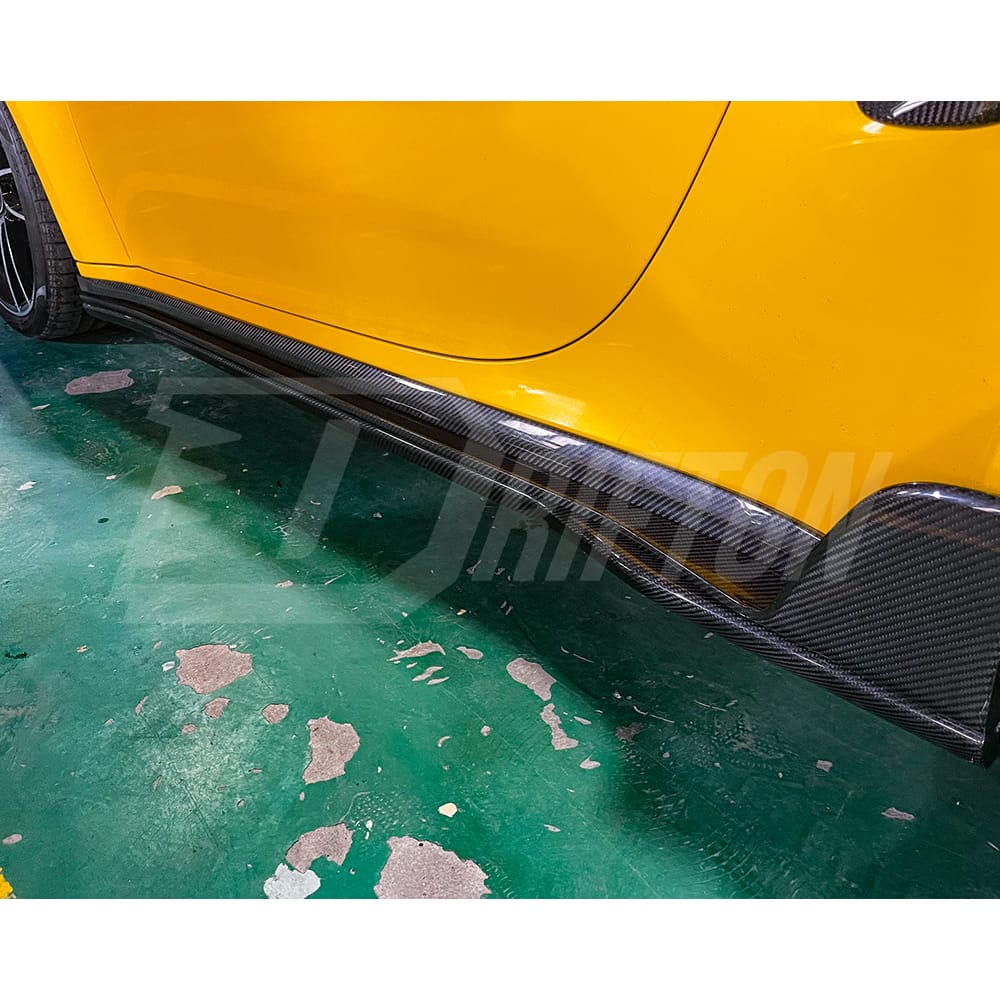TechArt Style Dry Carbon FIber Side Skirt For Porsche 911 992 Turbo S 2019-2023