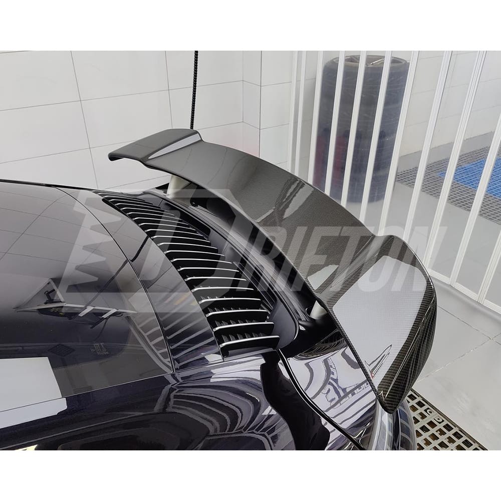 TechArt Style Dry Carbon Fiber Rear Spoiler For Porsche 911 992 Turbo S 2019-2023