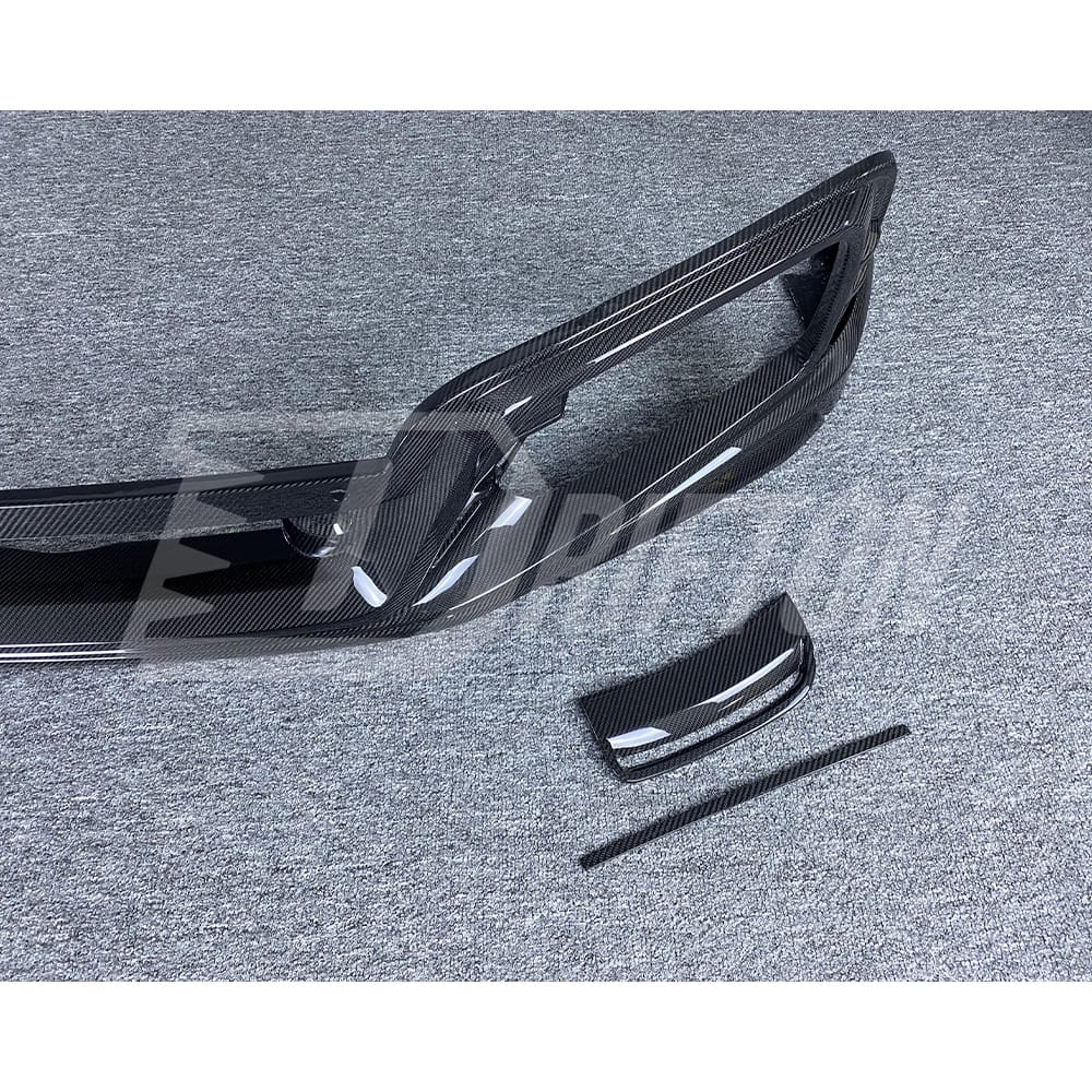 TechArt Style Dry Carbon Fiber With Portion Primer Front Bumper For Porsche 911 992 Turbo S Carrera 2019-2023
