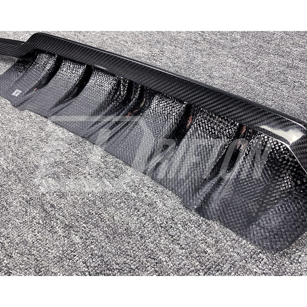 Techart Style Dry Carbon Fiber Rear Diffuser For Porsche 911 992 Carrera S 2019-2023