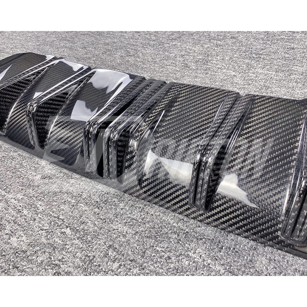 Techart Style Dry Carbon Fiber Rear Diffuser For Porsche 911 992 Carrera S 2019-2023