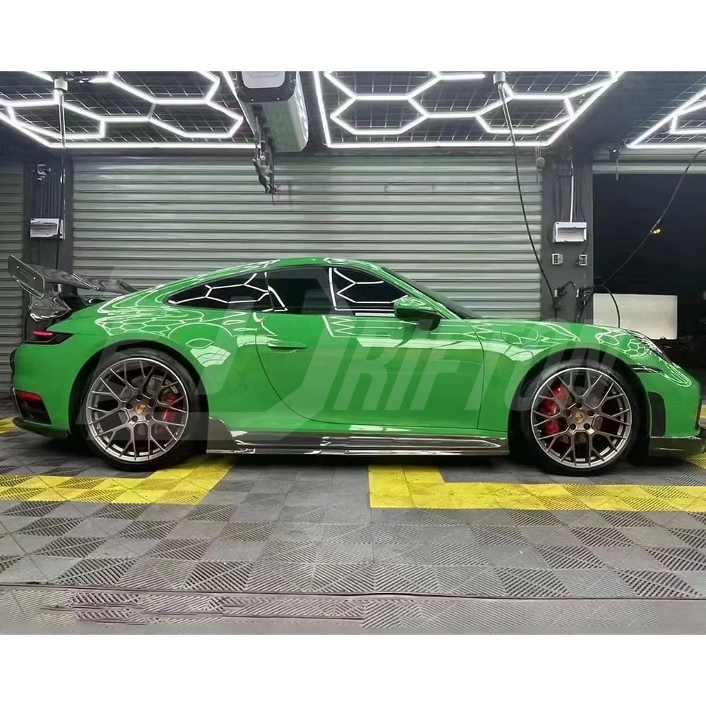Techart Style Dry Carbon Fiber Rear Diffuser For Porsche 911 992 Carrera S 2019-2023