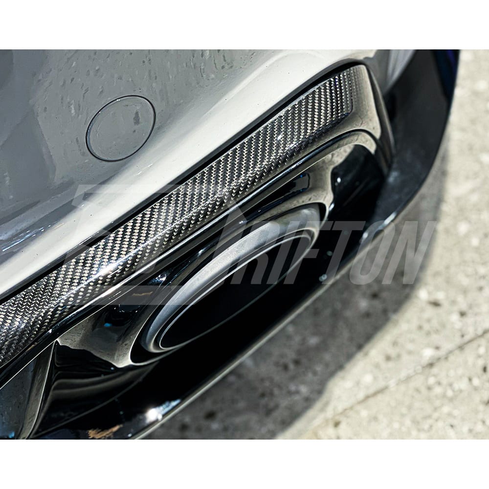 Techart Style Dry Carbon Fiber Rear Diffuser For Porsche 911 992 Turbo S 2019-2023