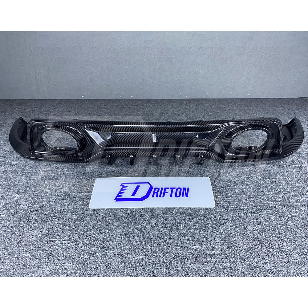Techart Style Dry Carbon Fiber Rear Diffuser For Porsche 911 992 Turbo S 2019-2023