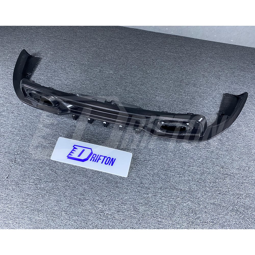 Techart Style Dry Carbon Fiber Rear Diffuser For Porsche 911 992 Turbo S 2019-2023