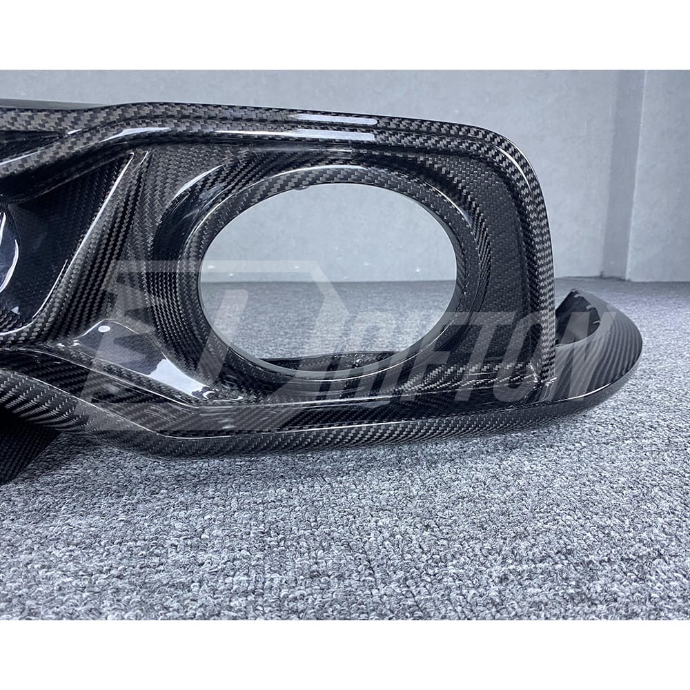 Techart Style Dry Carbon Fiber Rear Diffuser For Porsche 911 992 Turbo S 2019-2023