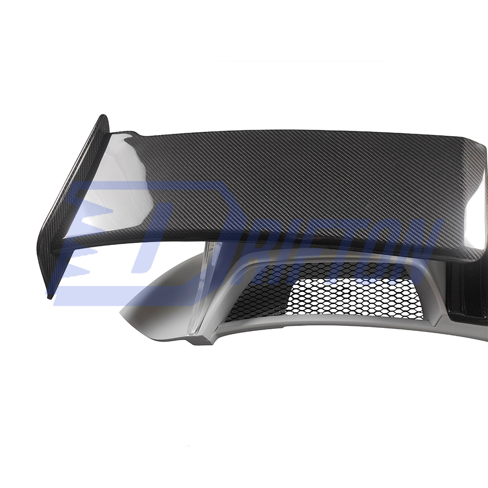 Techart Style Dry Carbon Fiber With Portion Primer Rear Spoiler For Porsche 911 992 Carrera S 2019-2023
