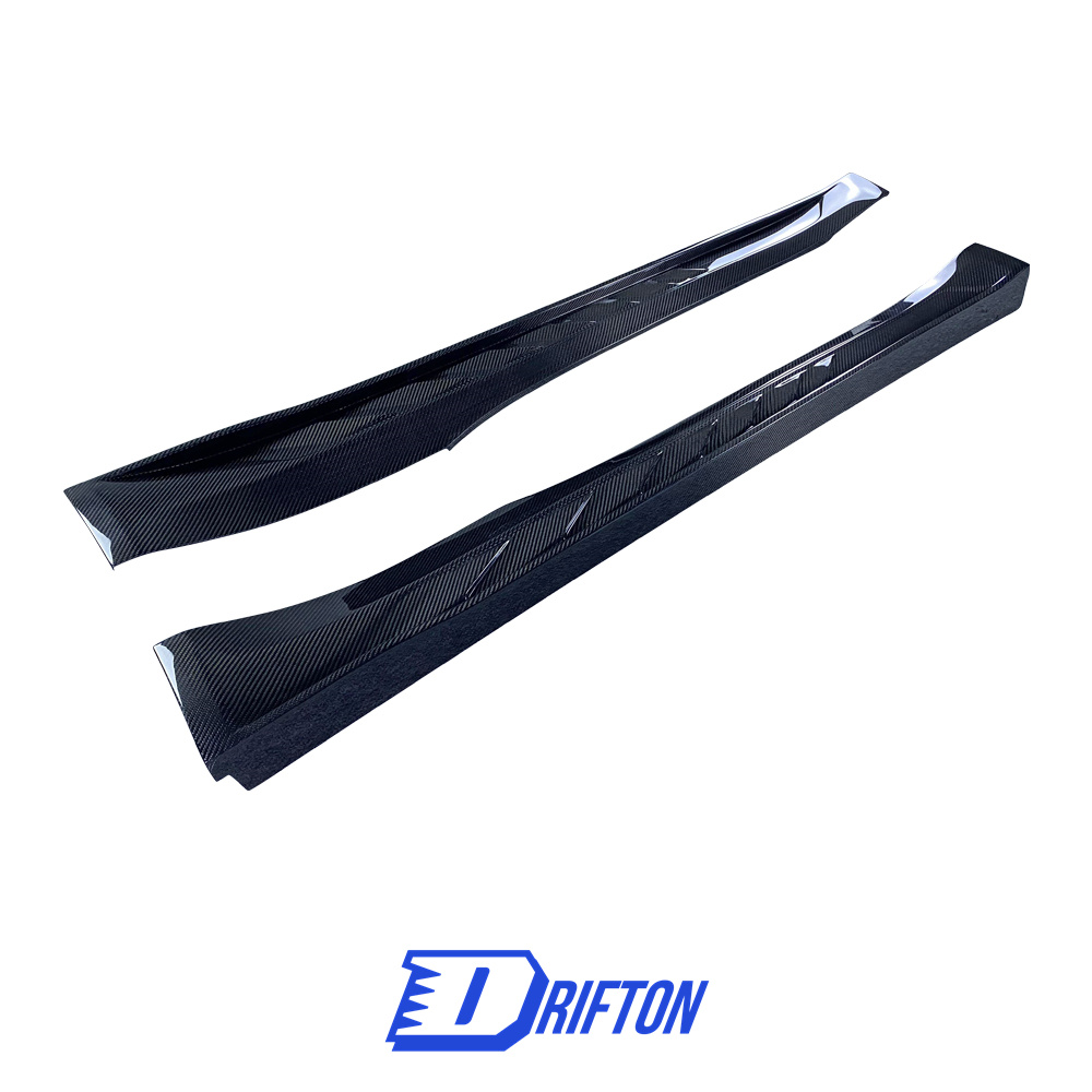 TopCar Style Dry Carbon Fiber Side Skirt For Porsche 911 992 Carrera S 2019-2023
