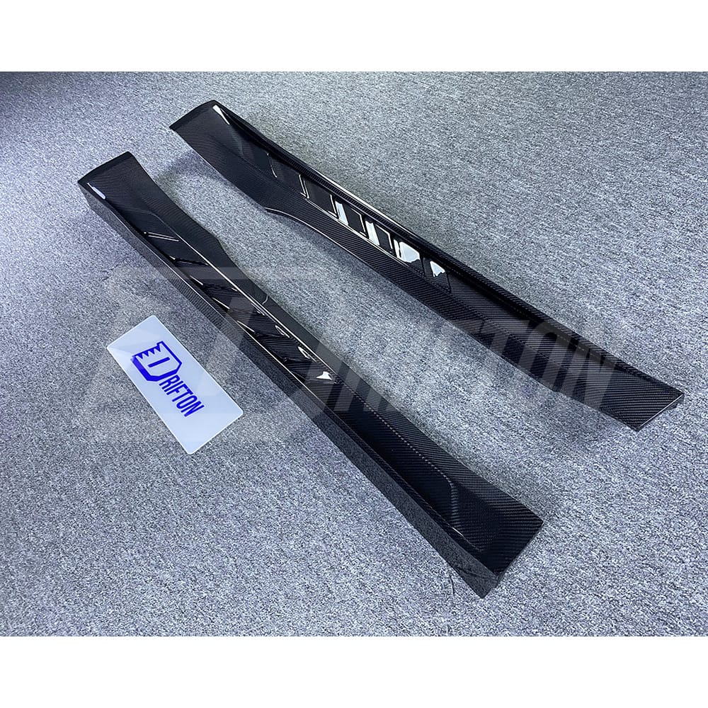 TopCar Style Dry Carbon Fiber Side Skirt For Porsche 911 992 Carrera S 2019-2023