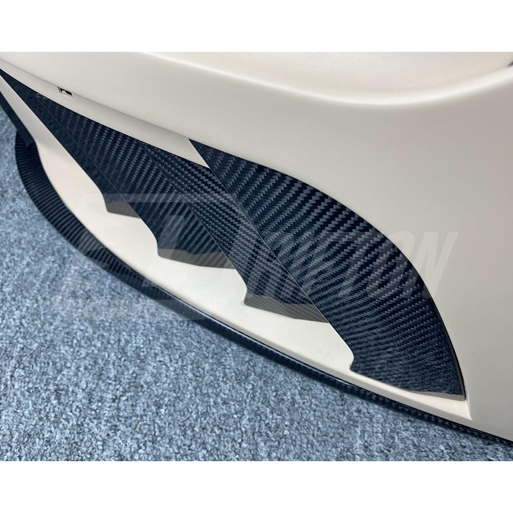 TopCar Style Dry Carbon Fiber With Portion Primer Rear Bumper For Porsche 911 992 Carrera S 2019-2023