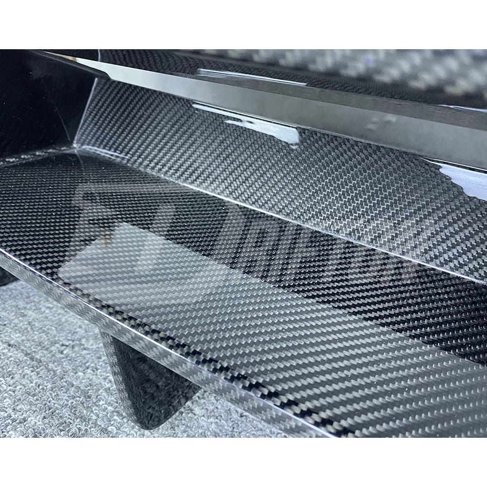 TopCar Style Dry Carbon Fiber With Portion Primer Rear Bumper For Porsche 911 992 Carrera S 2019-2023
