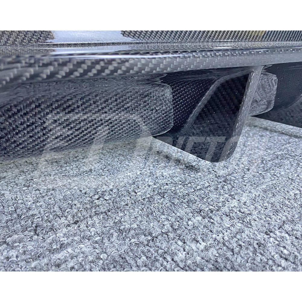TopCar Style Dry Carbon Fiber With Portion Primer Rear Bumper For Porsche 911 992 Carrera S 2019-2023