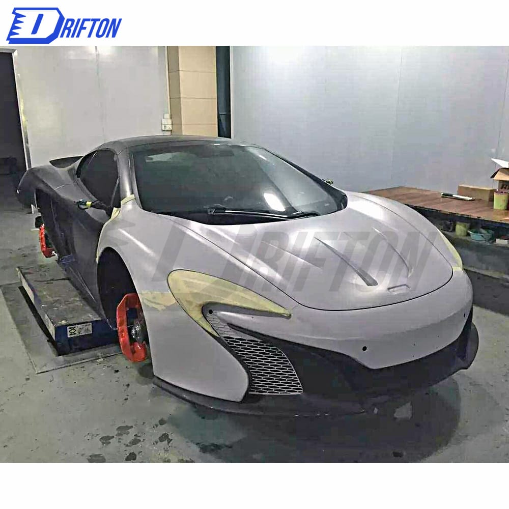 650S Style Dry Carbon Fiber Front Bumper With Grill, Undertray, Air Box For Mclaren MP4-12C