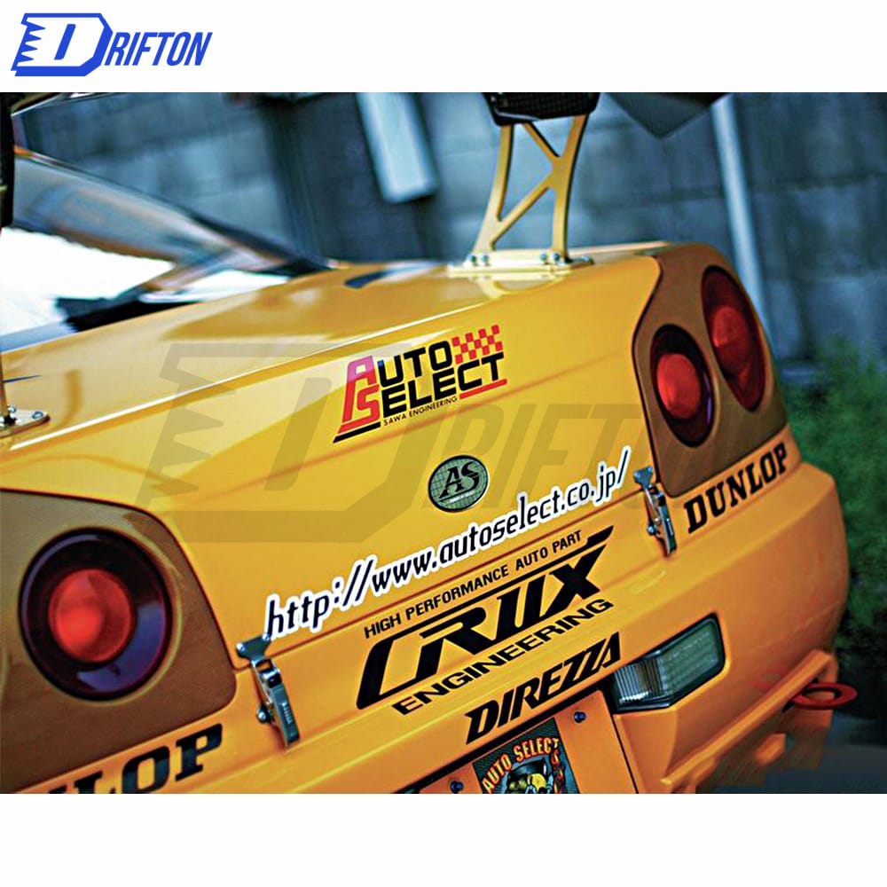 Auto Select Style Carbon Fiber Gt Wing For Nissan R34 GTT GTR 1998-2002