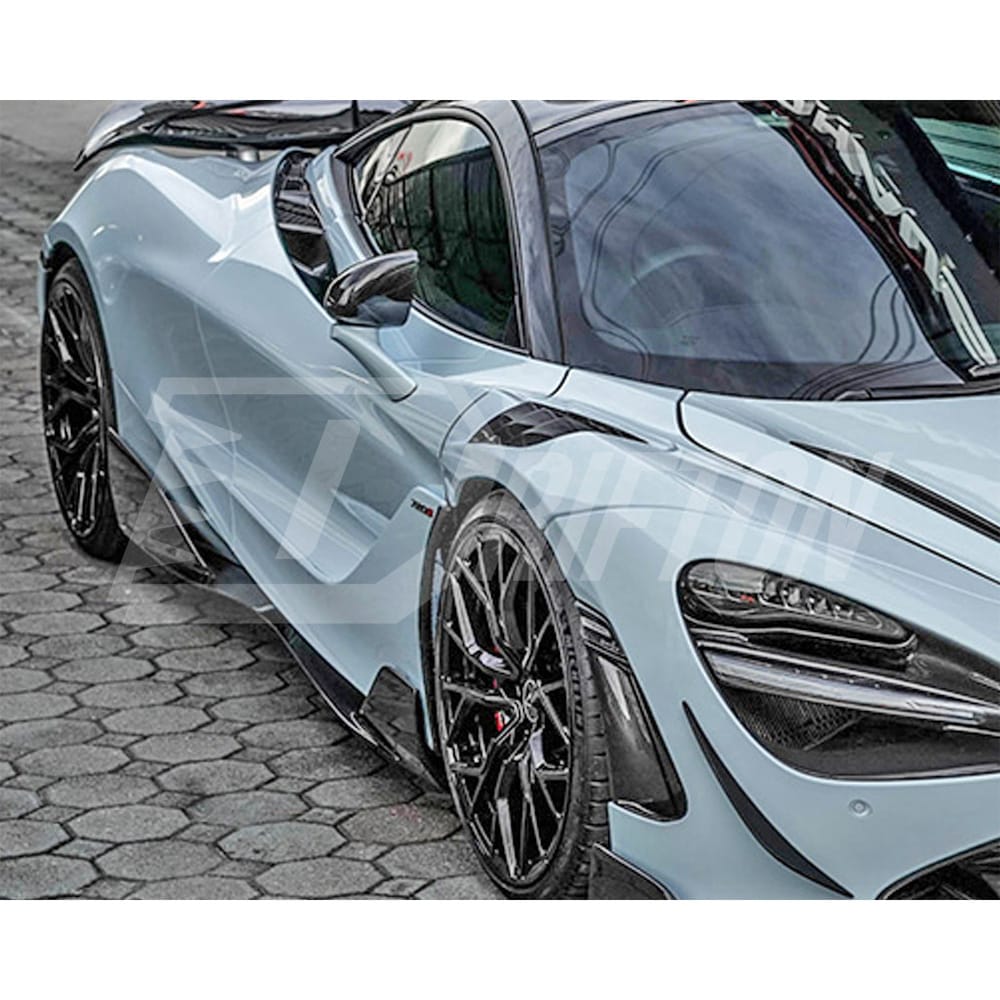 RYFT Style Dry Carbon Fiber Side Skirt For Mclaren 720S 2015-2017