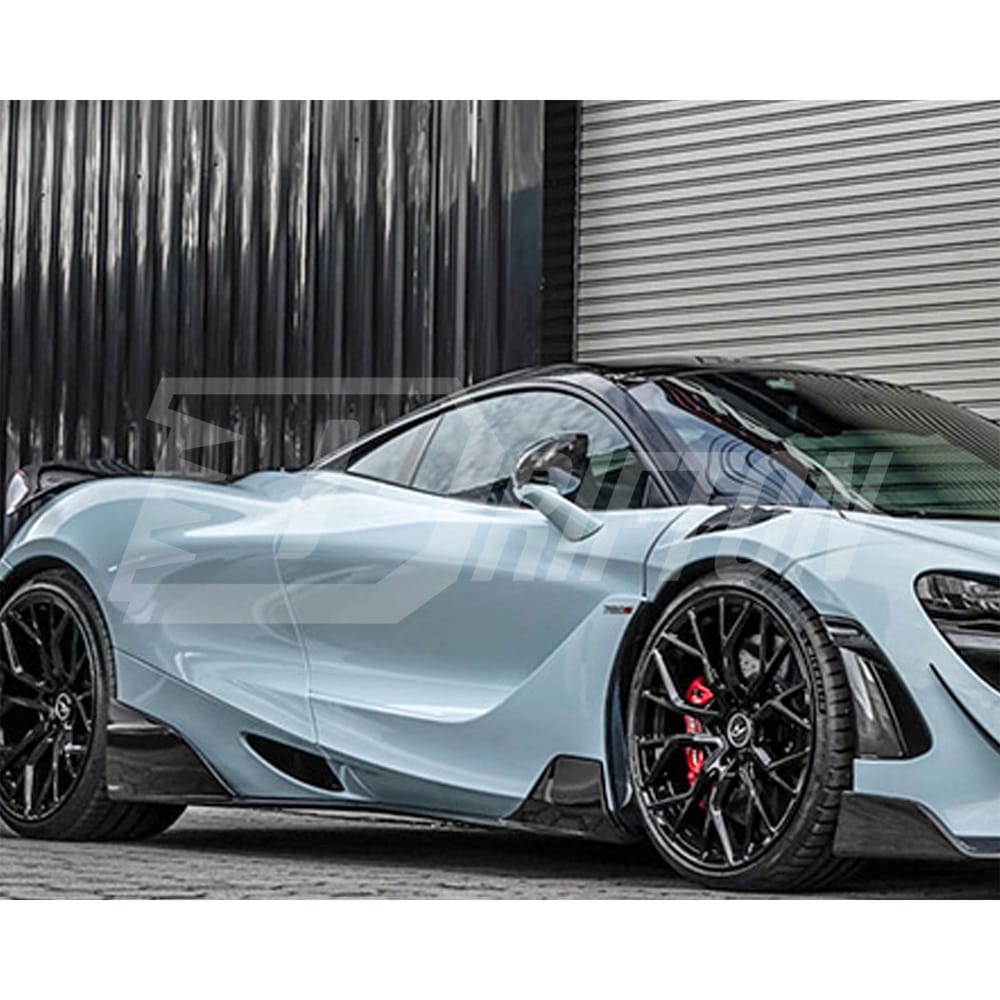 RYFT Style Dry Carbon Fiber Side Skirt For Mclaren 720S 2015-2017