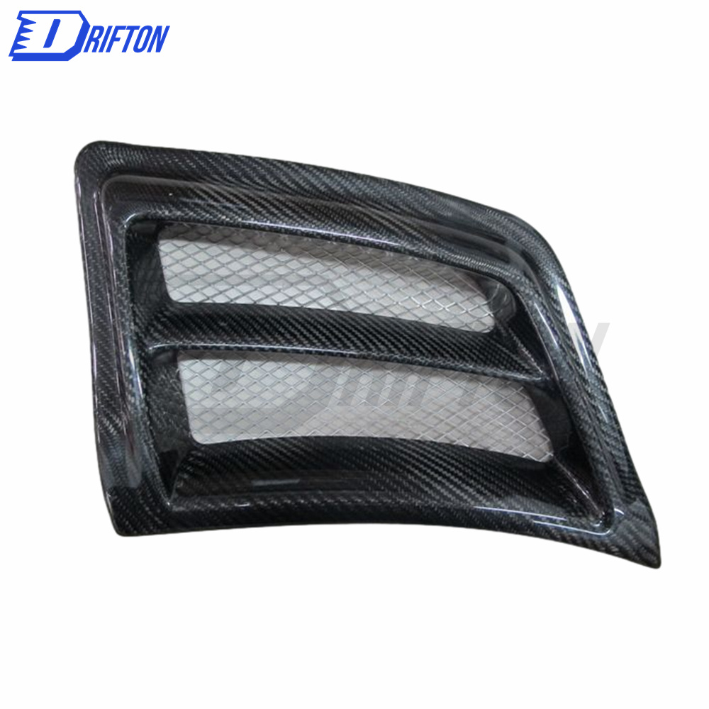 V-Spec Style Carbon Fiber Front Bumper Oil Cooler Ducts For Nissan R34 GTR 1998-2002
