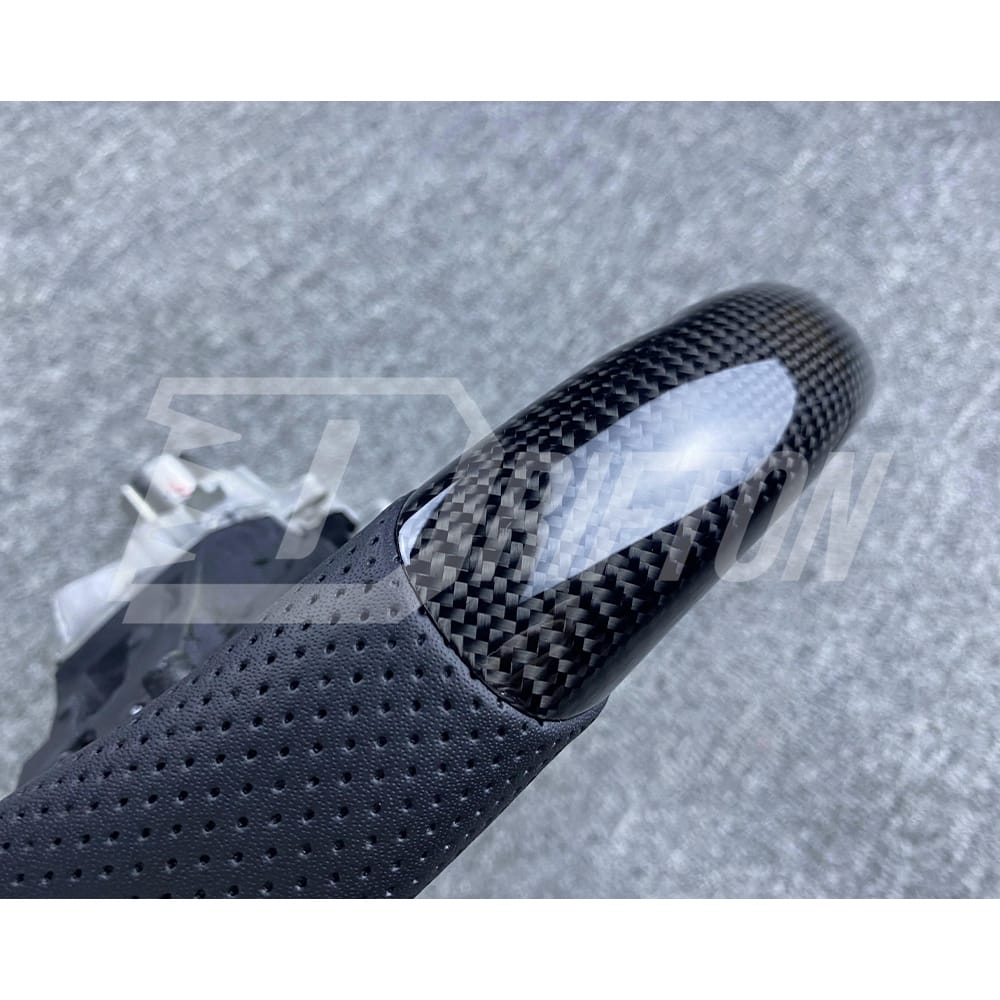 Customize Style Carbon Fiber Steering Wheel (Alcantara) With Center Trim And Shift Paddle For Nissan R35 GTR 2017-2019