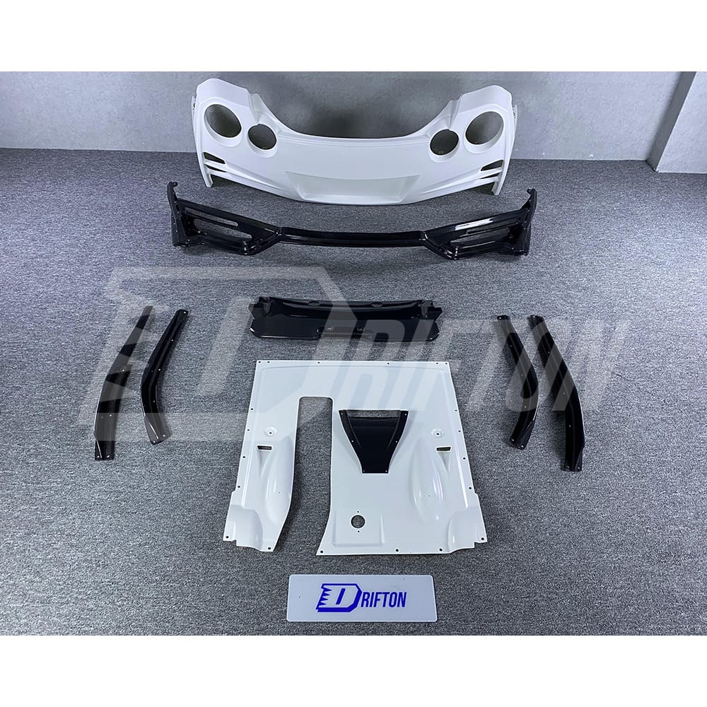 Top Secret Style Partial Carbon Fiber Rear Bumper With Diffuser Fins For Nissan R35 GTR 2017-2019