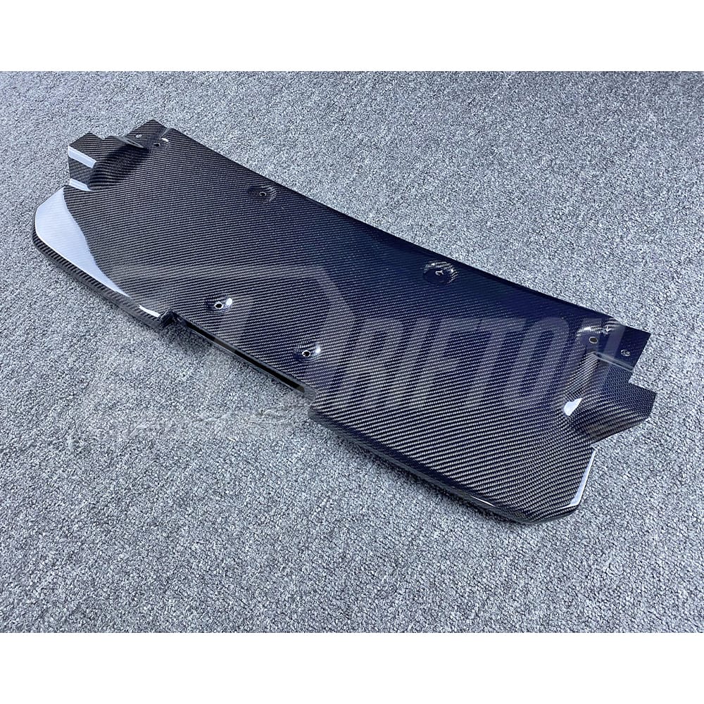 Top Secret Style Partial Carbon Fiber Rear Bumper With Diffuser Fins For Nissan R35 GTR 2017-2019