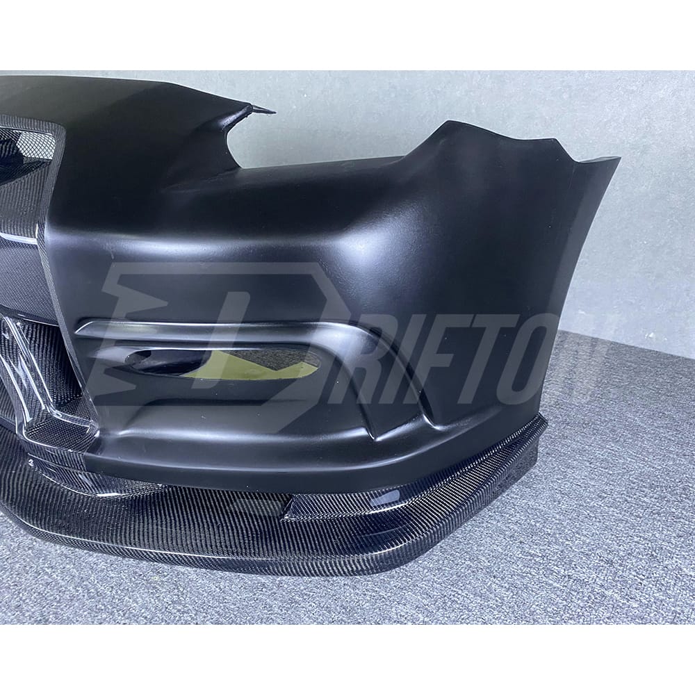 Varis MY13 Style Half Carbon Fiber Front Bumper For Nissan R35 GTR 2008-2016