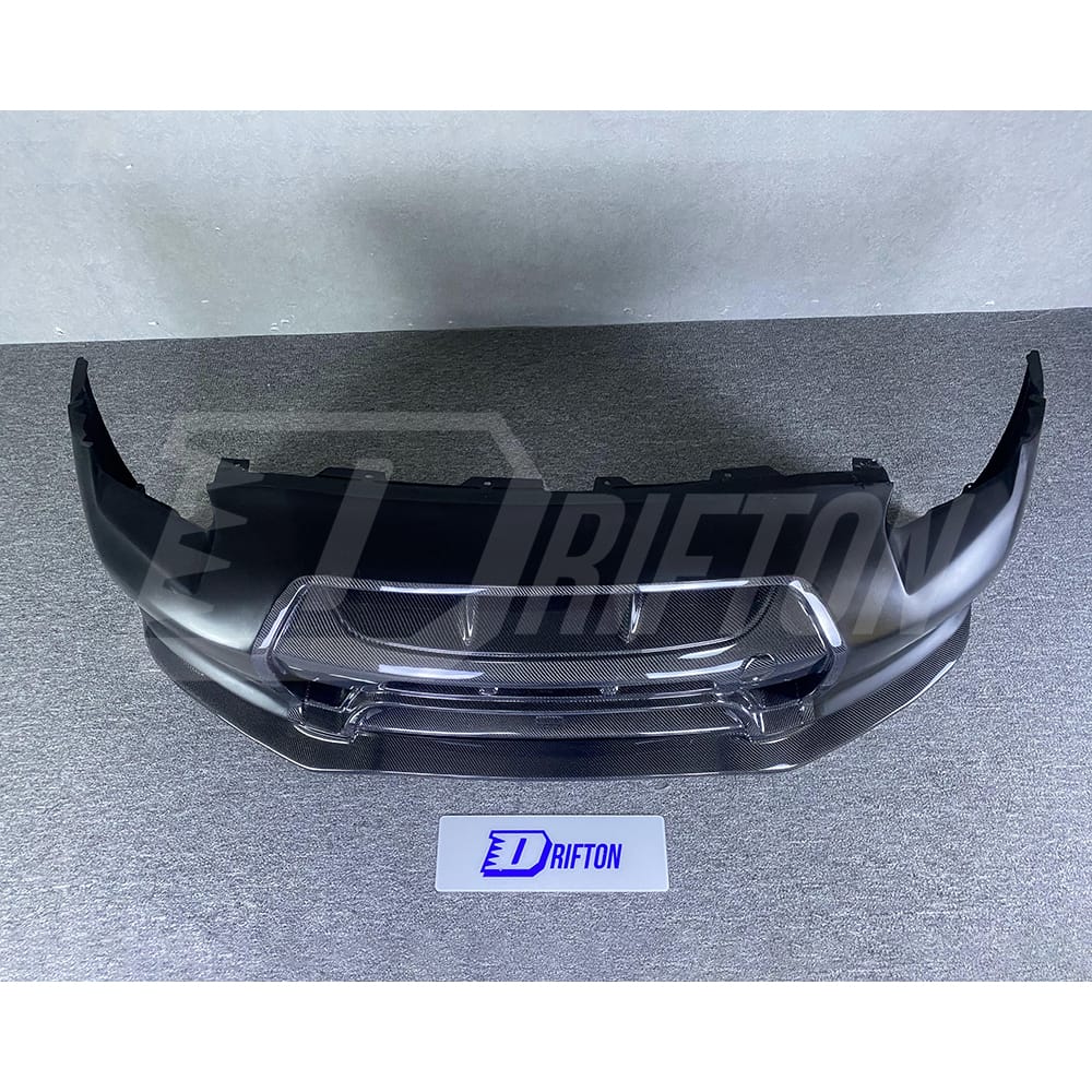 Varis MY13 Style Half Carbon Fiber Front Bumper For Nissan R35 GTR 2008-2016